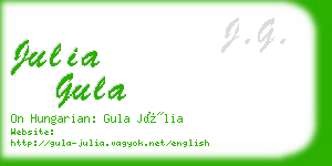 julia gula business card